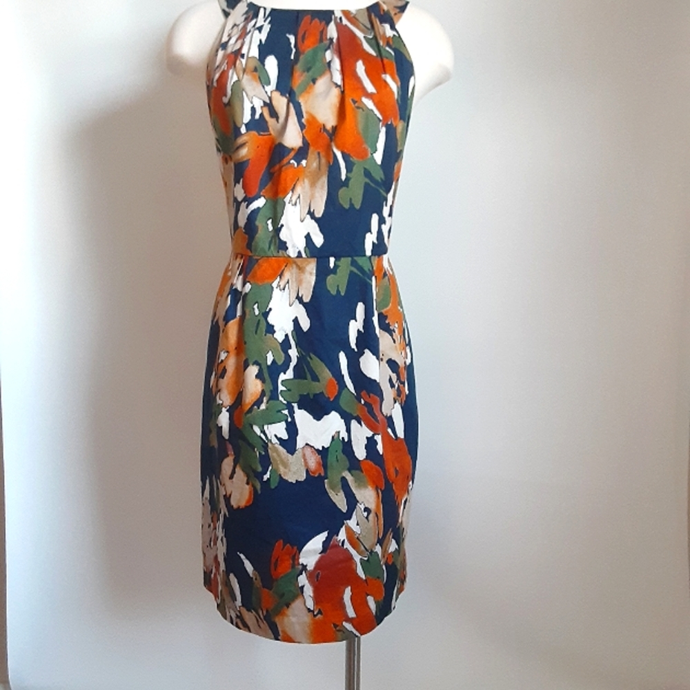 FINAL lvg 8/15 212 Collection Sheath Wiggle lined cotton sateen dress NWT